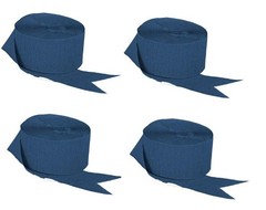 4 rolls 72.5ft, NAVY / DARK BLUE Crepe Paper Streamer 290 ft Total – Made in USA
