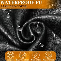 WUSOUPU Wipeable Lash Bed Cover Massage Table Cover Waterproof and Reusable Wax