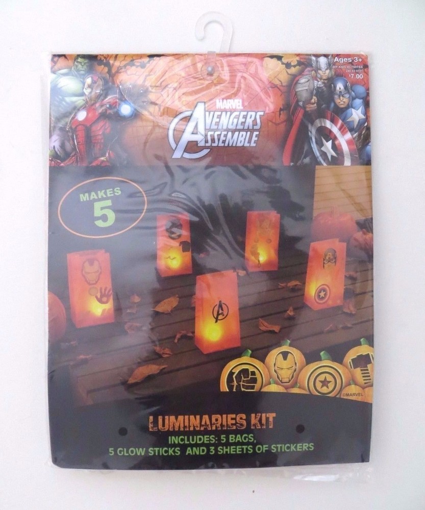 NEW Marvel Avengers Assemble Luminaries Kit decoration party super heroes comic