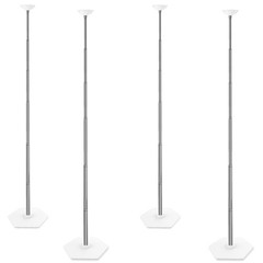 Telescoping Balloon Stand Set of 4, 1.5ft to 7ft Free Adjustable Metal Balloo…