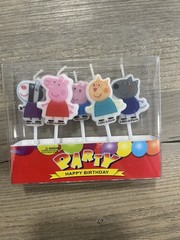 NEW Peppa Pig Birthday Cake Candles – Kids Party Decorations – Fast Shipping!