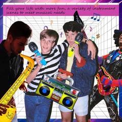 10 Pieces Inflatable Instruments Party Props Set Photo Booth Props Inflatable…