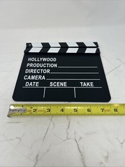 Hollywood Clapboard Clapper Clap Board Movie Director’s Prop Chalkboard – NEW