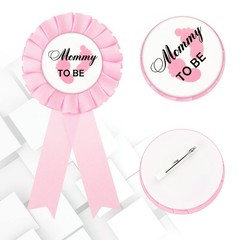 WILLBOND 2 Pieces Daddy and Mommy to Be Tinplate Badge Pin, Celebration Gende…