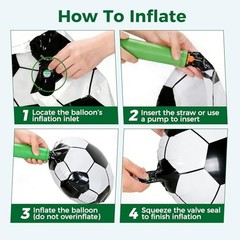 Soccer Birthday Party Decorations, 16 Pcs World Cup Soccer Balloons Set for