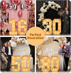 Number 21 Foam Board DIY Anniversary Decor