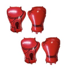 4PCS Boxing Gloves Foil Balloons Boxfor Bing Party Decorations Wrestling Part…