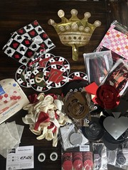 Casino Party Decorations Lot Balloons Streamers Foil Curtains Red Black Decor