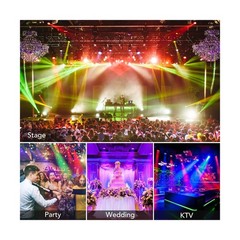 Dj Lights, 6 Pack 36 LED Par Lights Stage Lights with Sound Activated Remote …