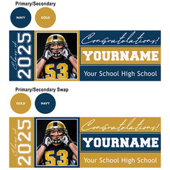 2×6 Custom Graduation Party Banner 15oz Quality Heavy Duty USA