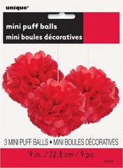 Party decoration bulk- Hanging Puff Balls and Fans 16 piece bundle – NEW
