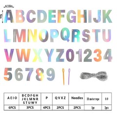 DIY Banner Kit with Letters Banner Letters Holographic Customizable Banners