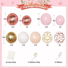 Decoraciones de cumpleaños en oro rosa, pancartas feliz cumpleaños, suministros