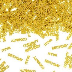 Go Shawty It’s Your Birthday Gold Glitter Confetti for Table Scatter