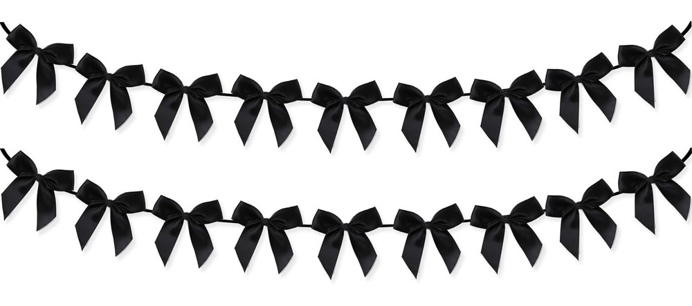 2pcs Bow Garland Banner, Ribbon Bow Party Decorations for Baby Shower Girls B…