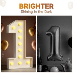 Marquee Letters 4 Feet Tall 4FT Large Light Up Letters E for Birthday Wedding…