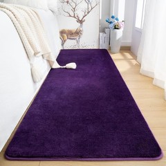 Przemy Washable Runner Rug for Bedroom Living Room, 2 x 6 Feet, Dark Purple
