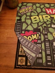 7×5 ft Cartoon Superhero Comic Birthday Backdrop Tapestry Decor Banner