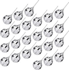 Lightweight 12 pcs Disco Mirror Balls – Perfect for Holiday & Party Decor 1.2″