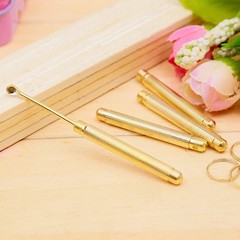 6Pcs Gold Party Accessories With Keychain For Bullet Dispenser As Men Gift
