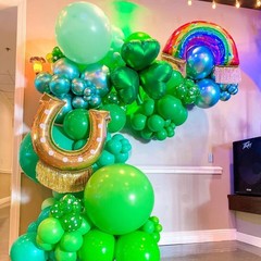 Green Balloons, 50pcs 12 Inch Different Shades Dark Green Balloons Green Latex