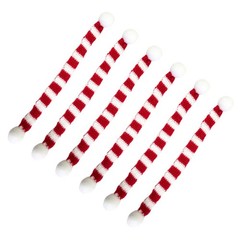 12Pcs Red and White Xmas for Scarf for T7X72929