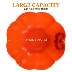 Fall Candy Bowl Halloween Salad Bowls Pumpkin Fruit for Parties Office