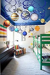 30Pcs Solar System Party Supplies – Outer Space Party Decorations Space Decor Ha