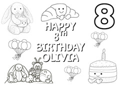 CAT PERSONALIZED KIDS PARTY DECOR BIRTHDAY CUSTOM NAME DECORATION CHILDREN JELLY