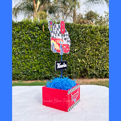 Lightning McQueen, CARS centerpieces, Disney cars birthday party