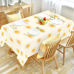 3Pcs Retro Boho Sun Birthday Here Comes the Son Party Tablecloths Disposable Pla