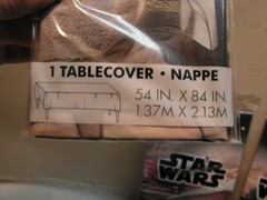 3 X Star Wars Party Decorations Tablecover lot set. 54″ X 84″