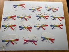14 Pcs Pride Rainbow Photo Booth Props, Gay Pride Day Love Is Love Paper Glasses