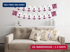 OLEEK eid mubarak banner- eid decorations for home 2026 – eid mubarak decoration
