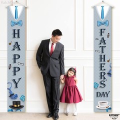 Happy Fathers Day Banner – XtraLarge, 72×12 Inch | Father’s Day Door Banner for