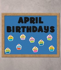 Carson Dellosa 36-Piece Cupcake Decorations, Colorful Cardstock Dessert Cutou…