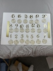 Therwen 20pcs Table Number Holders Wedding Event Party Spiral Stands Numbers