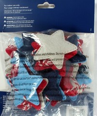 Star Banner Party Decoration 6 Ft X 2.5 inches Red White Blue Star Garland