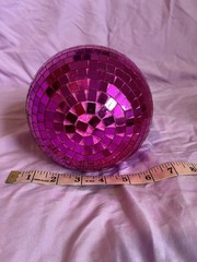 Pink Disco Ball New 6 Inch