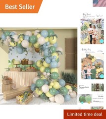Easy Assembly 13Ft Balloon Arch Kit – Sage Green & Dusty Blue for All Occasions