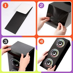 4 Pcs 80s 90s Party Decorations Hip Hop Party Favor 16.5 x 5.9 x 5.9 Inches L…
