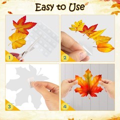 Autumn Thanksgiving Fall Maple Leaves Cutouts Bulletin Board Decor 45 Pack
