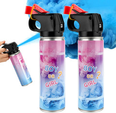 Gender Reveal Fire Extinguisher 2 Packs, Gender Reveal Smoker Bomb, Baby Boy Rev