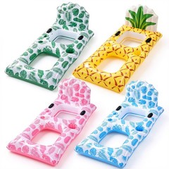 4 Pcs Inflatable Pool Float Lounger for Adults Chair Floaties with Drink Hold…