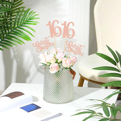12 Pack Sweet 16 Party Centerpiece Gold Awesome since Pink Sweet 16 Tabletop Dec
