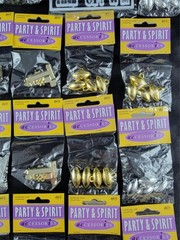 Party & Spirit Accessories Gold Silver #1 Football Charms & Helmet Confetti Lot