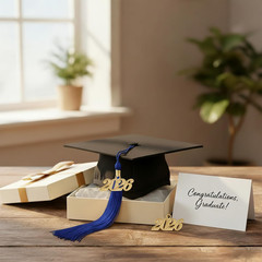 9″ Class of 2026 Graduation Cap Tassel with Charm Congrats Grad Gown Accessory