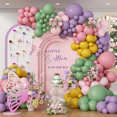 131-Piece Wildflower Balloon Arch Kit for Baby Shower Party Decorations