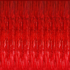 3.2 Ft X 8.2 Ft Metallic Tinsel Foil Fringe Curtains Party Photo Backdrop Party