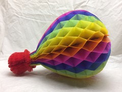 Honeycomb Hot Air Balloon Decoration Multi Colored